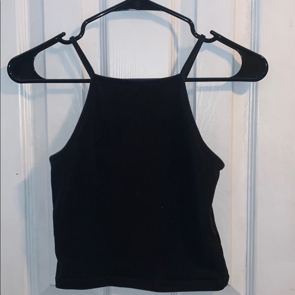 Garage Black Halter Tank Top